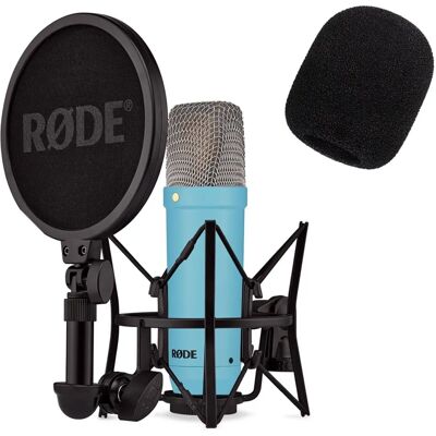 RØDE NT1 Signature Blue Mikrofon - Goldbedampfte 1-Zoll-Kapsel, Nierencharakteristik, Studio RØDE NT1 Signature Blue Mikrofon - Goldbedampfte 1-Zoll-Kapsel, Nierencharakteristik, Studio