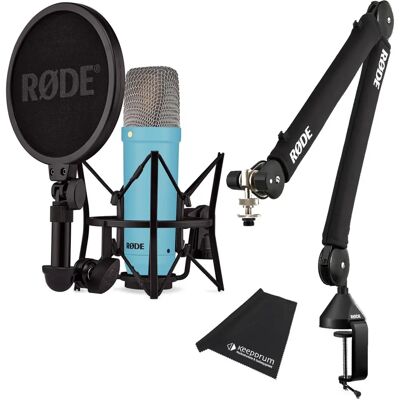RØDE NT1 Signature Blau Mikrofon mit PSA1+PLUS Studio Gelenkarm - Mikrofon RØDE NT1 Signature Blau Mikrofon mit PSA1+PLUS Studio Gelenkarm - Mikrofon