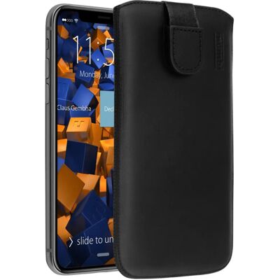Mumbi - 24631-IPHONE X - Nero - Vera pelle - Custodia per telefono Mumbi - 24631-IPHONE X - Nero - Vera pelle - Custodia per telefono