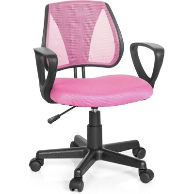 hjh OFFICE KIDDY CD - Chaise de Bureau Enfant Rose avec Dossier Ajustable en Hauteur hjh OFFICE KIDDY CD - Chaise de Bureau Enfant Rose avec Dossier Ajustable en Hauteur