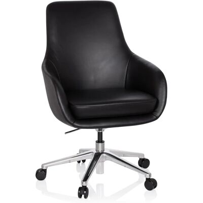 hjh OFFICE BARENO - Fauteuil de bureau en cuir - Ergonomique & Réglable - Bureau hjh OFFICE BARENO - Fauteuil de bureau en cuir - Ergonomique & Réglable - Bureau