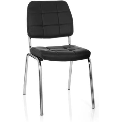 HJH OFFICE Piceno V Chaise de bureau - Noir - Simili cuir - 46x50x87cm - Publicité HJH OFFICE Piceno V Chaise de bureau - Noir - Simili cuir - 46x50x87cm - Publicité