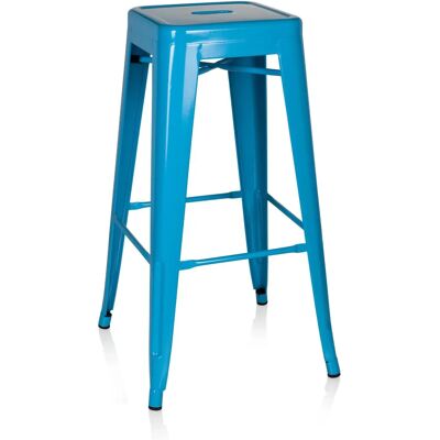 hjh OFFICE Vantaggio High Blau Metall Barhocker hjh OFFICE Vantaggio High Blau Metall Barhocker