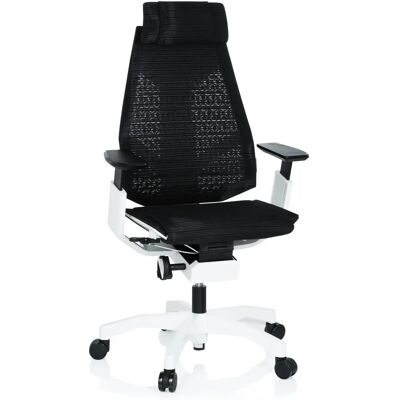 hjh office GENIDIA PRO WHITE Ergonomischer Bürostuhl - Hochwertiges Mesh Schwarz & Weiß hjh office GENIDIA PRO WHITE Ergonomischer Bürostuhl - Hochwertiges Mesh Schwarz & Weiß