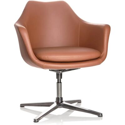 hjh OFFICE Artemia - Bruine lounge stoel - Kantoormeubilair hjh OFFICE Artemia - Bruine lounge stoel - Kantoormeubilair