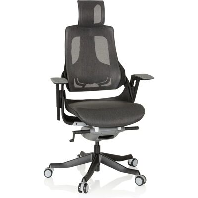 hjh OFFICE Spektre Black Ergonomisk Kontorsstol - Andningsbart Nättyg - Justerbart Ländryggsstöd hjh OFFICE Spektre Black Ergonomisk Kontorsstol - Andningsbart Nättyg - Justerbart Ländryggsstöd