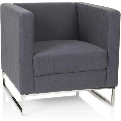 hjh OFFICE Barbados Fauteuil - Gris Foncé - Mobilier de Bureau - Publicité hjh OFFICE Barbados Fauteuil - Gris Foncé - Mobilier de Bureau - Publicité