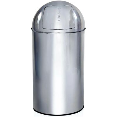 hjh OFFICE PUSH 50L - Stahmülleimer hjh OFFICE PUSH 50L - Stahmülleimer