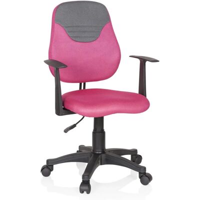 hjh OFFICE KIDDY STYLE - Obrotowe krzesło dziecięce - Róż i szary - Krzesło biurowe hjh OFFICE KIDDY STYLE - Obrotowe krzesło dziecięce - Róż i szary - Krzesło biurowe