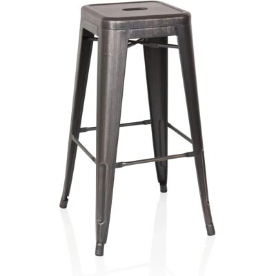 hjh OFFICE VANTAGGIO HIGH Schwarz/Gold - Barhocker hjh OFFICE VANTAGGIO HIGH Schwarz/Gold - Barhocker