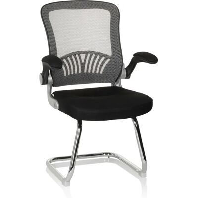 hjh OFFICE Flyer Pro V - Chaise de conférence - Noir / Gris - Publicité hjh OFFICE Flyer Pro V - Chaise de conférence - Noir / Gris - Publicité