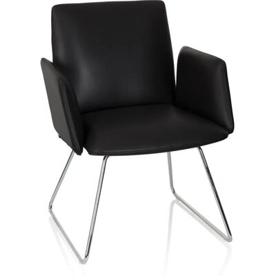 hjh OFFICE Designia V - Bürostuhl - Schwarz - Polyurethan - 58x62x80cm hjh OFFICE Designia V - Bürostuhl - Schwarz - Polyurethan - 58x62x80cm