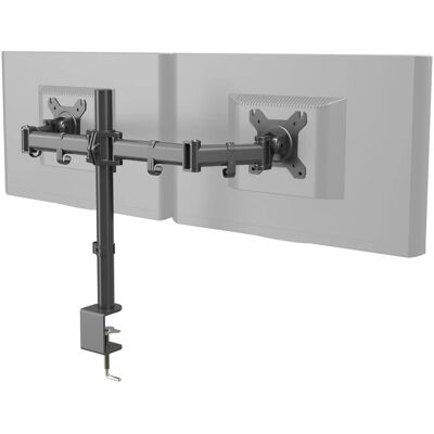 HJH OFFICE Doppelmonitorhalterung - 13-27 Zoll Schwarz HJH OFFICE Doppelmonitorhalterung - 13-27 Zoll Schwarz