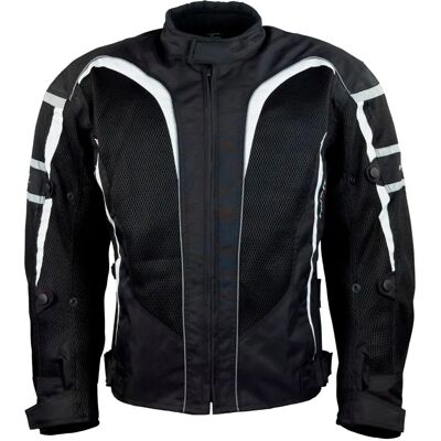 Roleff RO 607 Motorradjacke - Grau & Weiß, S Roleff RO 607 Motorradjacke - Grau & Weiß, S