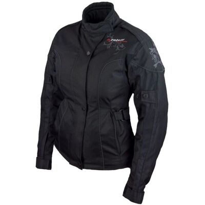 Chaqueta de moto negra Roleff Ladylike 5XL - Chaqueta de motocicleta Chaqueta de moto negra Roleff Ladylike 5XL - Chaqueta de motocicleta