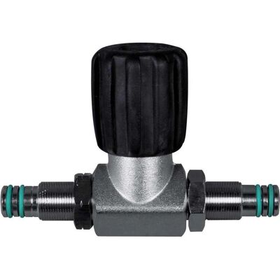 Modelo Oms - Distribuidor de gas de 300 Bar para cilindros de 5-8,5L - Negro, Plateado Modelo Oms - Distribuidor de gas de 300 Bar para cilindros de 5-8,5L - Negro, Plateado