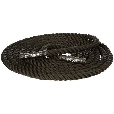 TOOLZ Battle Rope - Resistente, 15m, Impugnature Antiscivolo TOOLZ Battle Rope - Resistente, 15m, Impugnature Antiscivolo