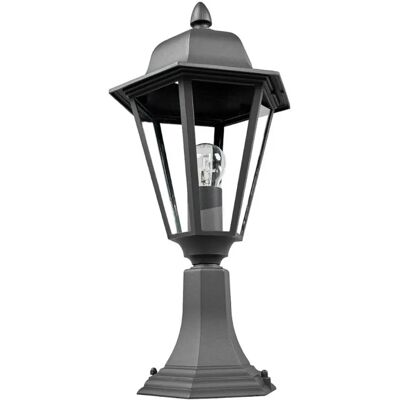 Utomhuslampa Lindby Edana - Svart aluminium, 1 ljuskälla, E27, IP44 Utomhuslampa Lindby Edana - Svart aluminium, 1 ljuskälla, E27, IP44