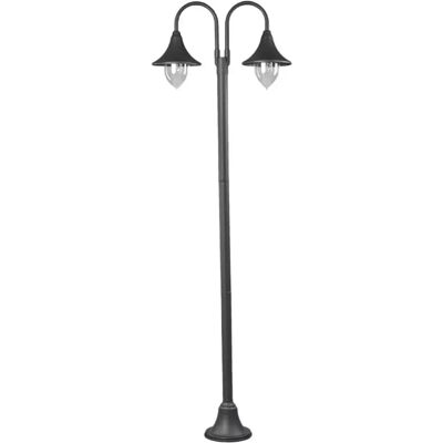 Lindby Madea Außenleuchte - 2 Lichter, 211cm, Schwarz - Garten/Einfahrt Lindby Madea Außenleuchte - 2 Lichter, 211cm, Schwarz - Garten/Einfahrt