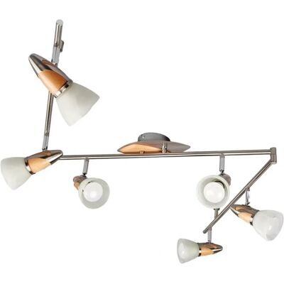 Lindby Holz-Deckenlampe mit 6 LED-Spots - Beleuchtung Lindby Holz-Deckenlampe mit 6 LED-Spots - Beleuchtung