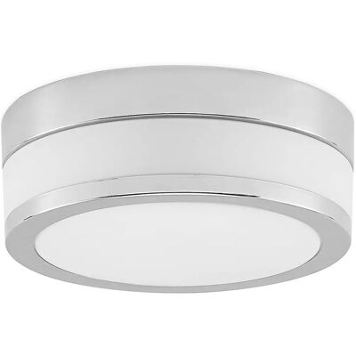 Lindby - Modern Silver Ceiling Light for Bathroom - E27 Lindby - Modern Silver Ceiling Light for Bathroom - E27