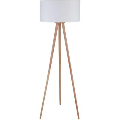 Lindby - Lampada da terra 'Charlia' in Bianco Texture, Tessuto, Telo, Seda - Illuminazione Lindby - Lampada da terra 'Charlia' in Bianco Texture, Tessuto, Telo, Seda - Illuminazione