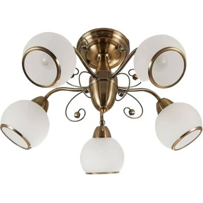 Lindby Corentin Bronze Loftlampe - 5 E14 Pærer - Elegant og Indbydende Lindby Corentin Bronze Loftlampe - 5 E14 Pærer - Elegant og Indbydende