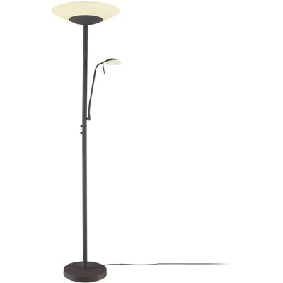 Lindby Moderne Schwarze LED Stehlampe mit Leselicht - Stehlampe Lindby Moderne Schwarze LED Stehlampe mit Leselicht - Stehlampe