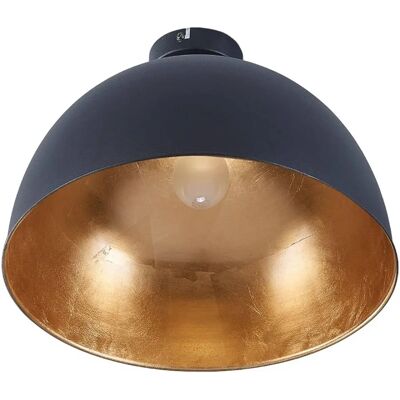 Lindby Lya Modern Black and Gold Ceiling Lamp - E27, Ø 40cm Lindby Lya Modern Black and Gold Ceiling Lamp - E27, Ø 40cm
