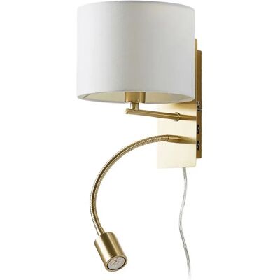Lindby Florens Wall Lamp - Modern White Textile Decor Lindby Florens Wall Lamp - Modern White Textile Decor