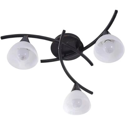 Lindby - Lampa sufitowa Della - Czarny i złoty - Salon & Jadalnia Lindby - Lampa sufitowa Della - Czarny i złoty - Salon & Jadalnia