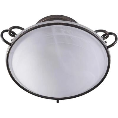 Lindby Rando - Lampa sufitowa antyczna brąz i alabaster biały - Lampa sufitowa Lindby Rando - Lampa sufitowa antyczna brąz i alabaster biały - Lampa sufitowa