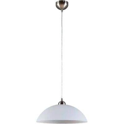 Lindby Biała szklana lampa wisząca do kuchni - Nowoczesne oświetlenie E27 Lindby Biała szklana lampa wisząca do kuchni - Nowoczesne oświetlenie E27