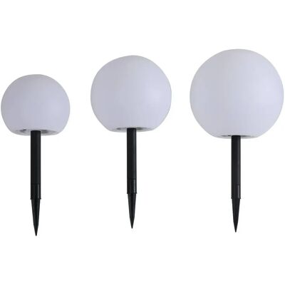 Zestaw solarne lampy ogrodowe Lindby Lago - Kuliste, IP44, Białe, 3 sztuki Zestaw solarne lampy ogrodowe Lindby Lago - Kuliste, IP44, Białe, 3 sztuki