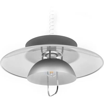 Lindby Nadija - Nowoczesna szara lampa wisząca - Regulowana wysokość Lindby Nadija - Nowoczesna szara lampa wisząca - Regulowana wysokość