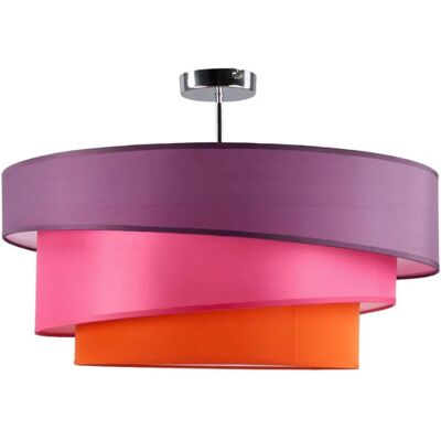 Lindby Melia - Kolorowa lampa sufitowa - 3 klosze - fiolet/pink/orange - Nowoczesna lampa wisząca - Dekoracja wnętrz Lindby Melia - Kolorowa lampa sufitowa - 3 klosze - fiolet/pink/orange - Nowoczesna lampa wisząca - Dekoracja wnętrz