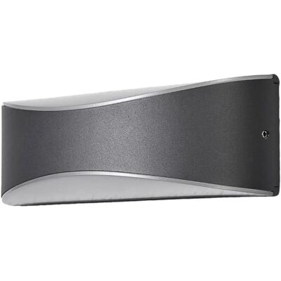 Lucande - Applique LED Extérieur 'Akira' Noir Moderne Aluminium IP65 Lucande - Applique LED Extérieur 'Akira' Noir Moderne Aluminium IP65