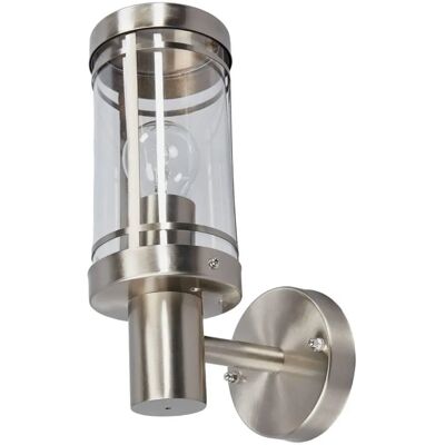 Lindby - Utomhusvägglampa Djori i rostfritt stål - Vägglampa för fasad Lindby - Utomhusvägglampa Djori i rostfritt stål - Vägglampa för fasad
