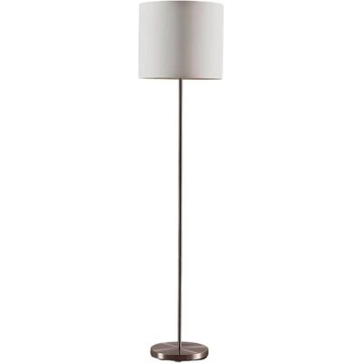 Lindby Parsa - Lampa podłogowa w białym z tkaninowym abażurem Lindby Parsa - Lampa podłogowa w białym z tkaninowym abażurem