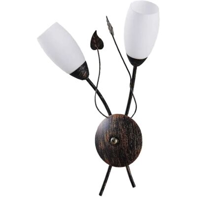 Lindby Stefania Wandleuchte - Braun, 2 Leuchten, E14 - Modernes Design Lindby Stefania Wandleuchte - Braun, 2 Leuchten, E14 - Modernes Design