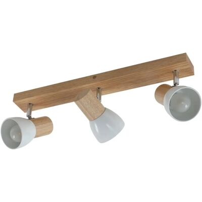 Lindby - Holz Deckenlampe Thorin mit 3 Leuchten - Skandinavisches Design Lindby - Holz Deckenlampe Thorin mit 3 Leuchten - Skandinavisches Design