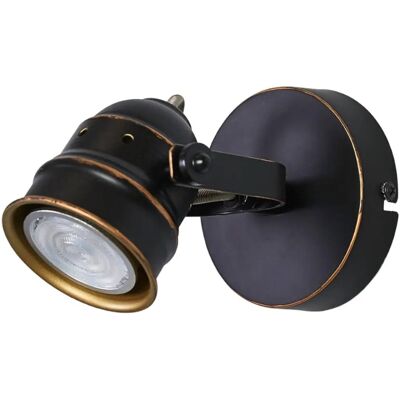Lindby Lampe Murale en Métal Noir 'Leonor' - GU10 Lindby Lampe Murale en Métal Noir 'Leonor' - GU10