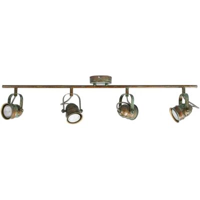 Lindby Antike grüne Deckenleuchte mit 4 GU10-Lampen Lindby Antike grüne Deckenleuchte mit 4 GU10-Lampen