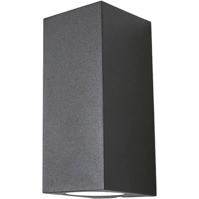 Lucande - Außenwandleuchte Xava - Schwarz - Modern - 2 Lampen - GU10 Lucande - Außenwandleuchte Xava - Schwarz - Modern - 2 Lampen - GU10
