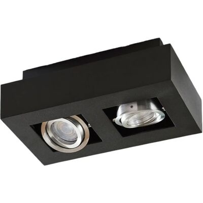 Arcchio Schwarze Vince Deckenlampe - Modern, 2 Fassungen GU10 Arcchio Schwarze Vince Deckenlampe - Modern, 2 Fassungen GU10