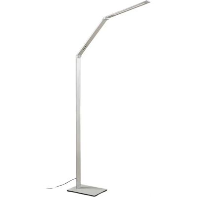 Lucande - Lampa stojąca LED Nicano - Regulowana temperatura barwowa - Szczotkowane aluminium - 125cm - Nowoczesny Lucande - Lampa stojąca LED Nicano - Regulowana temperatura barwowa - Szczotkowane aluminium - 125cm - Nowoczesny
