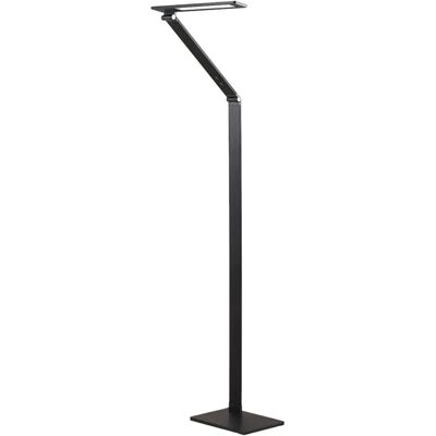 Lucande Salome Lampa podłogowa - Nowoczesna, regulowana LED czarna aluminiowa Lucande Salome Lampa podłogowa - Nowoczesna, regulowana LED czarna aluminiowa