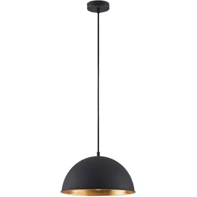 Lindby Leya Czarna i Złota Lampa wisząca - Nowoczesny Okrągły Design Lindby Leya Czarna i Złota Lampa wisząca - Nowoczesny Okrągły Design