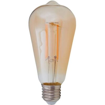 Lampadina Rustica LED E27 Lindby - 6W 500lm Ambra 1800K Lampadina Rustica LED E27 Lindby - 6W 500lm Ambra 1800K