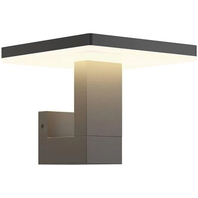 Lucande - Modern Gray Outdoor Wall Light 'Olesia' Aluminum Lucande - Modern Gray Outdoor Wall Light 'Olesia' Aluminum